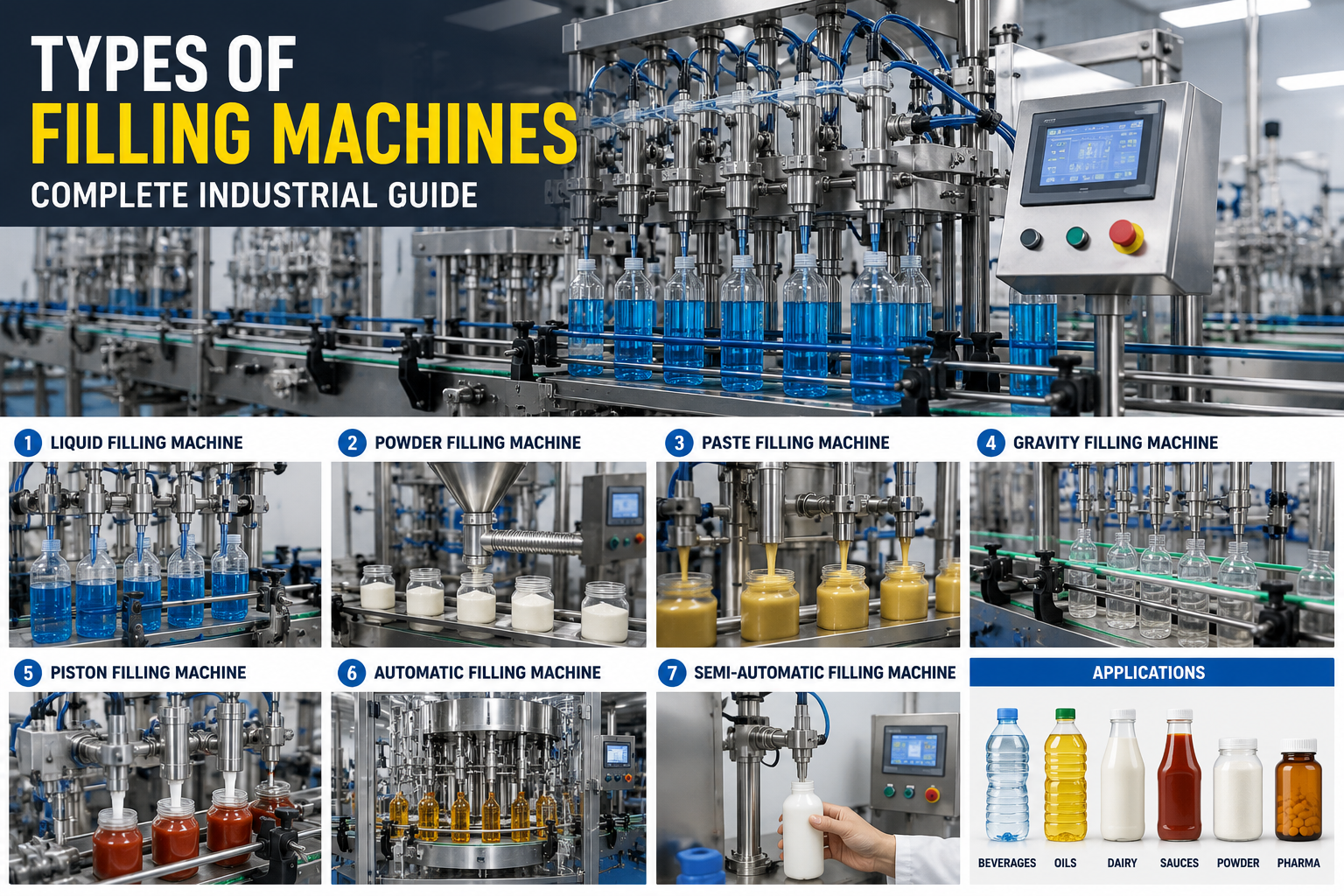 Types of Filling Machines: Complete Industrial Guide